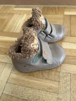Baby Schuhe braun gefüttert mit Klettverschluss Grösse 20
