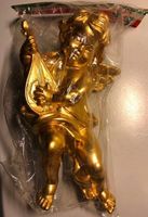 Weihnachten Engel Gold Instrument Mandoline zupfen spielen