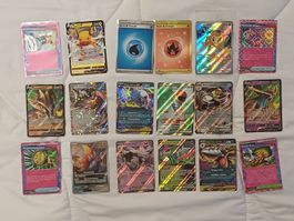Pokemon Karten Sammlung 18 Stk. ab 1Fr.
