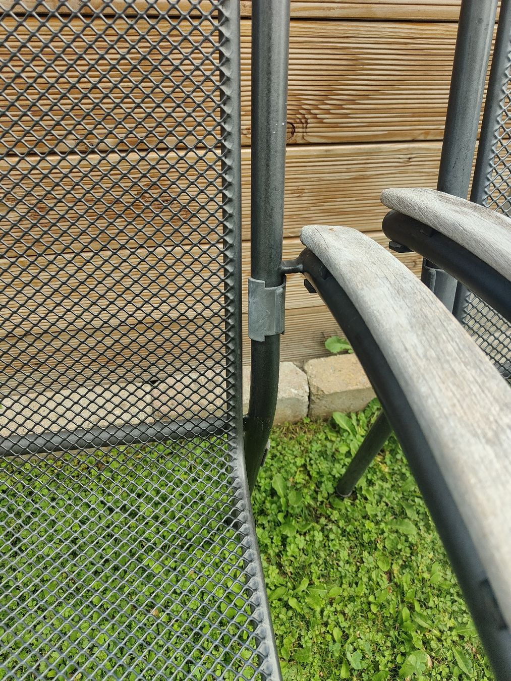 Sedie: Gartenstühle Metall Holz 4 Stk  – Usato da Lachen SZ venduto da jimmygoal13 5