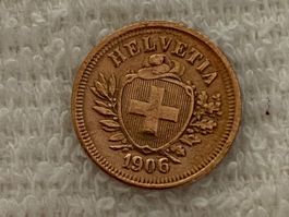 1 centime/rappen 1906