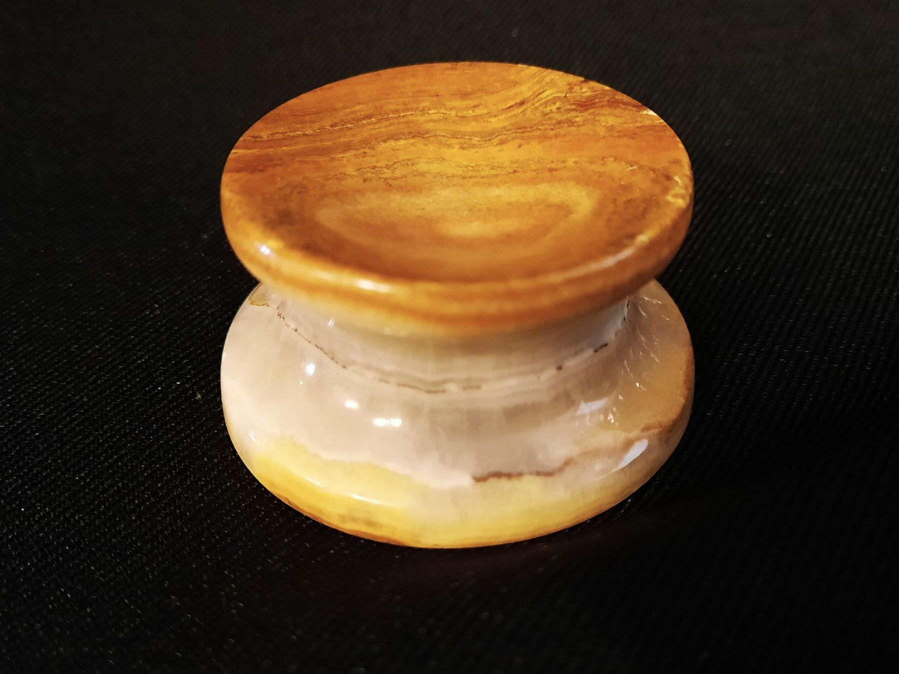 Edelsteine: ACHAT KUGEL rotbraun mit Sockel – Gebraucht aus Beinwil am See von Restwert_Beinwil 6
