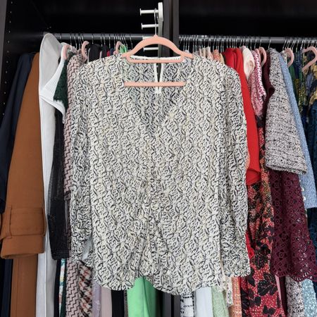 Claudie Pierlot Bluse gemustert schwarz/weiss