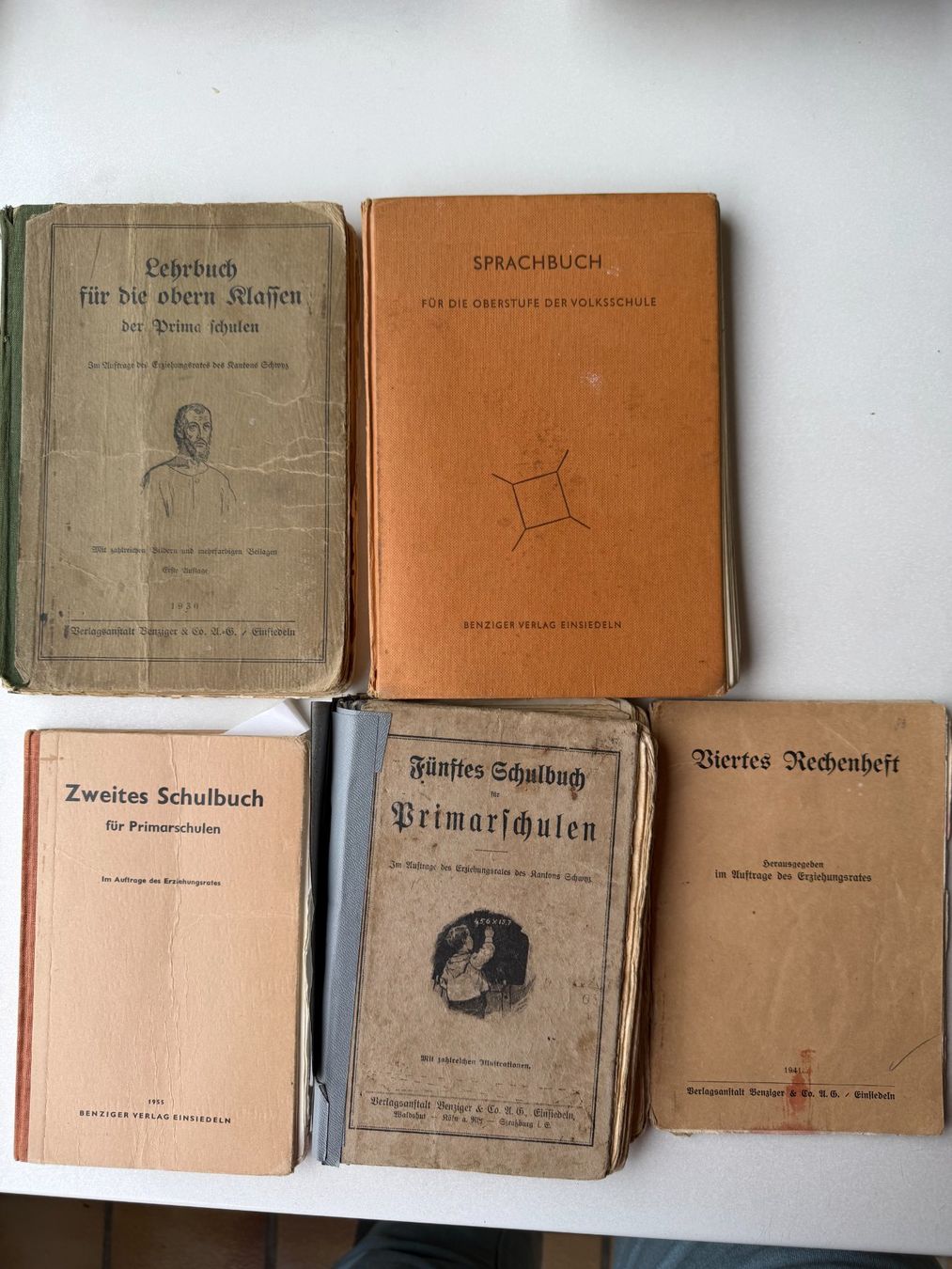 Libri: alte Schulbücher und Rechenheft – Usato da Pfäffikon SZ venduto da Fam.104