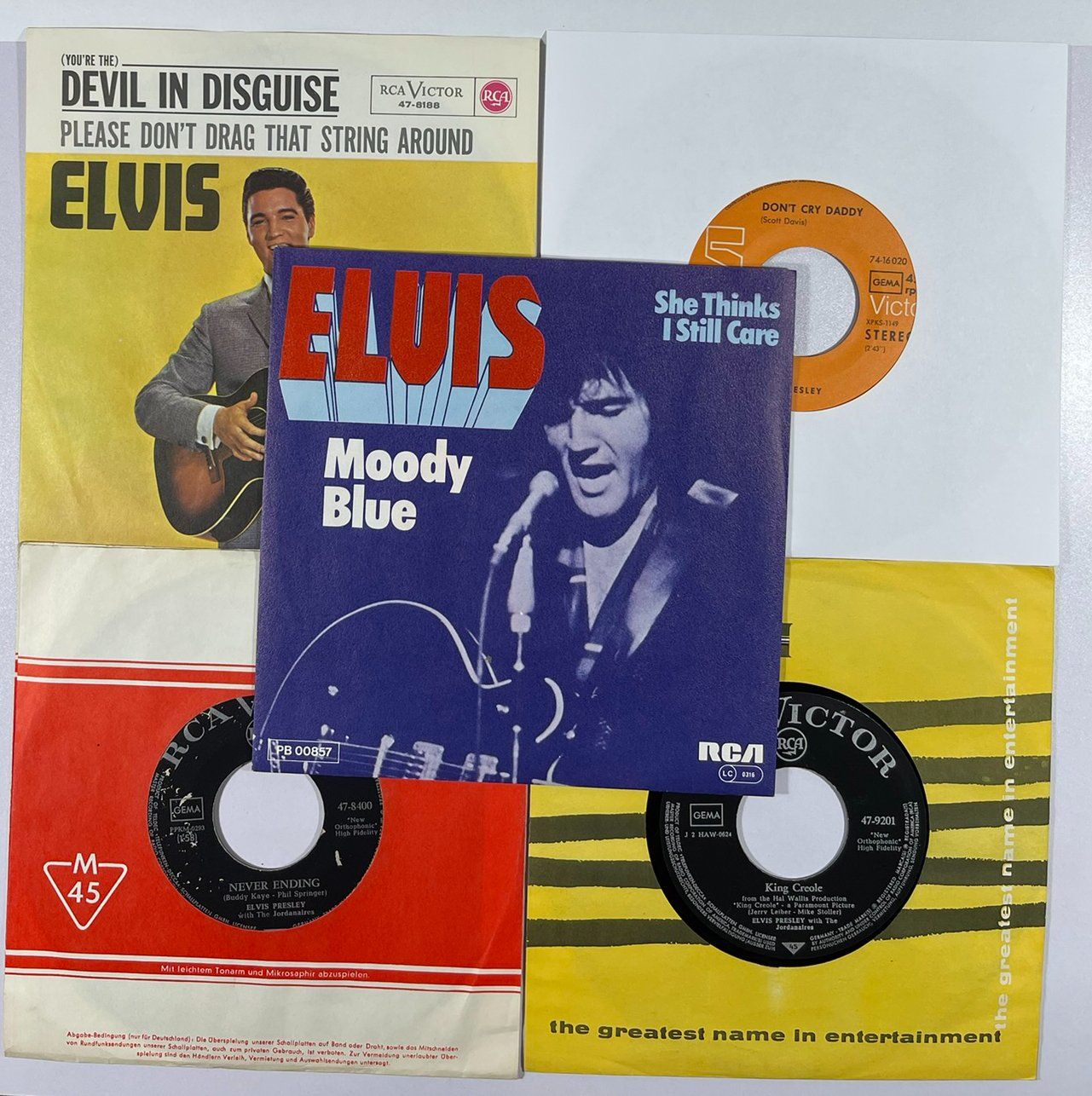 Schallplatten: 5 Singles ELVIS PRESLEY – Gebraucht aus Frenkendorf von Yard-Sale-2000