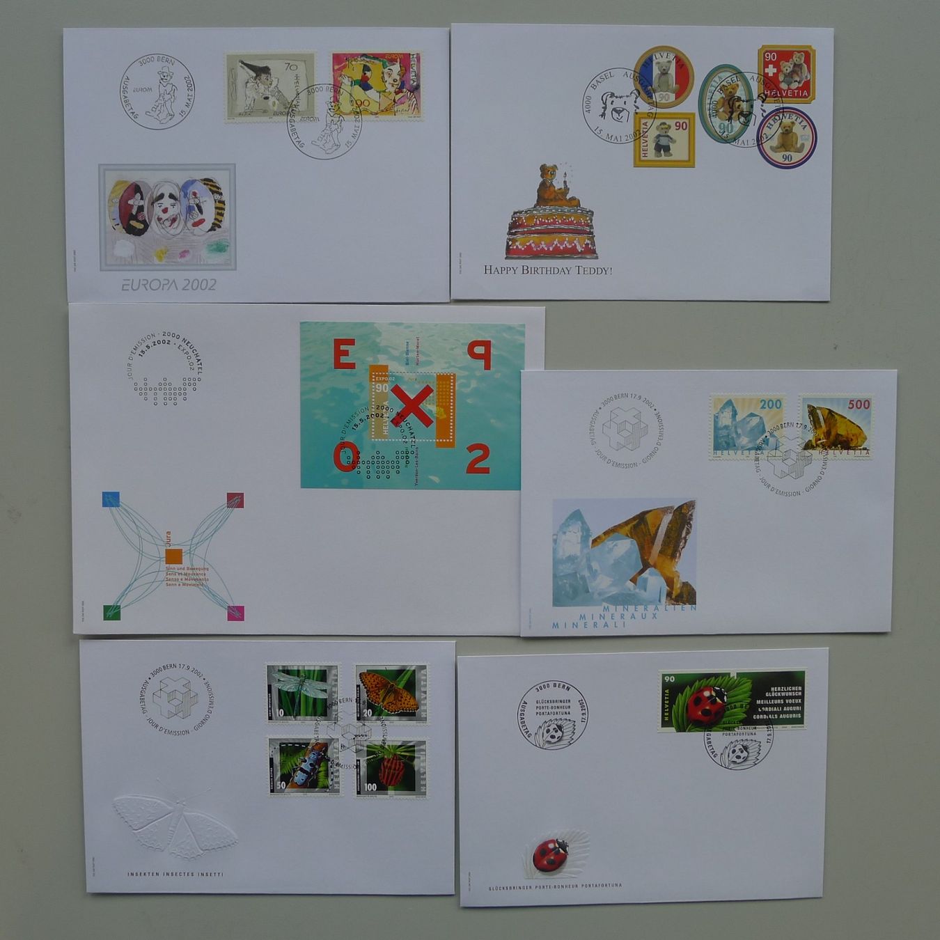 Tutti i francobolli: 2000-2004, FDC Sammlung, total 103 Stück, neuwertig! – Usato da Sursee venduto da Luzernerraute 8
