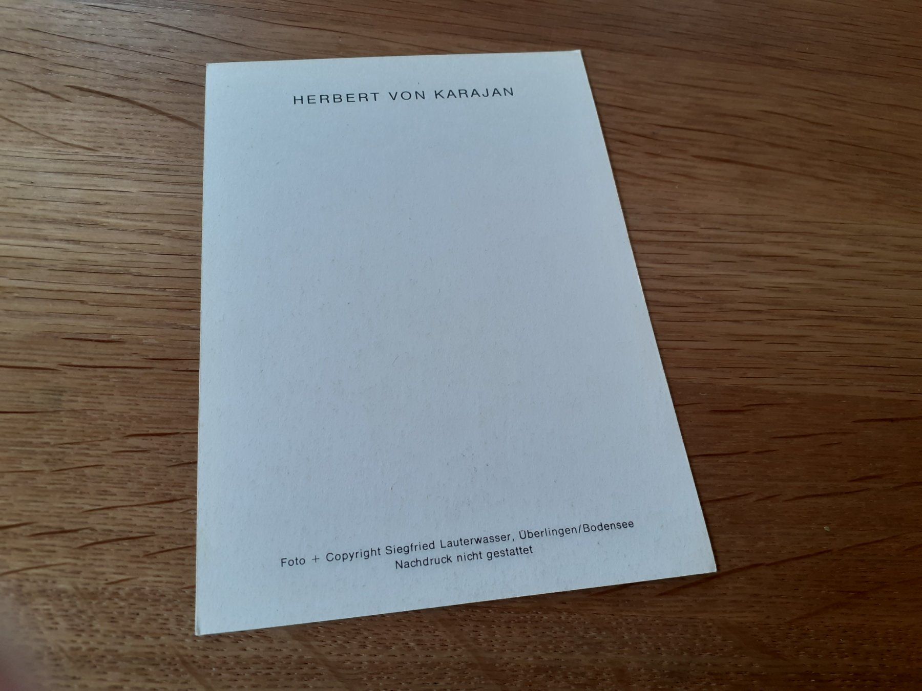 Cartoline postali: HERBERT von KARAJAN - DIRIGENT im ELEMENT – Usato da Winterthur venduto da Ornyx7 1