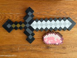 Minecraft Schwert mit Pork Chop