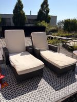 Loungestuhl Rattan 2 Stk. mit Polster Gebraucht