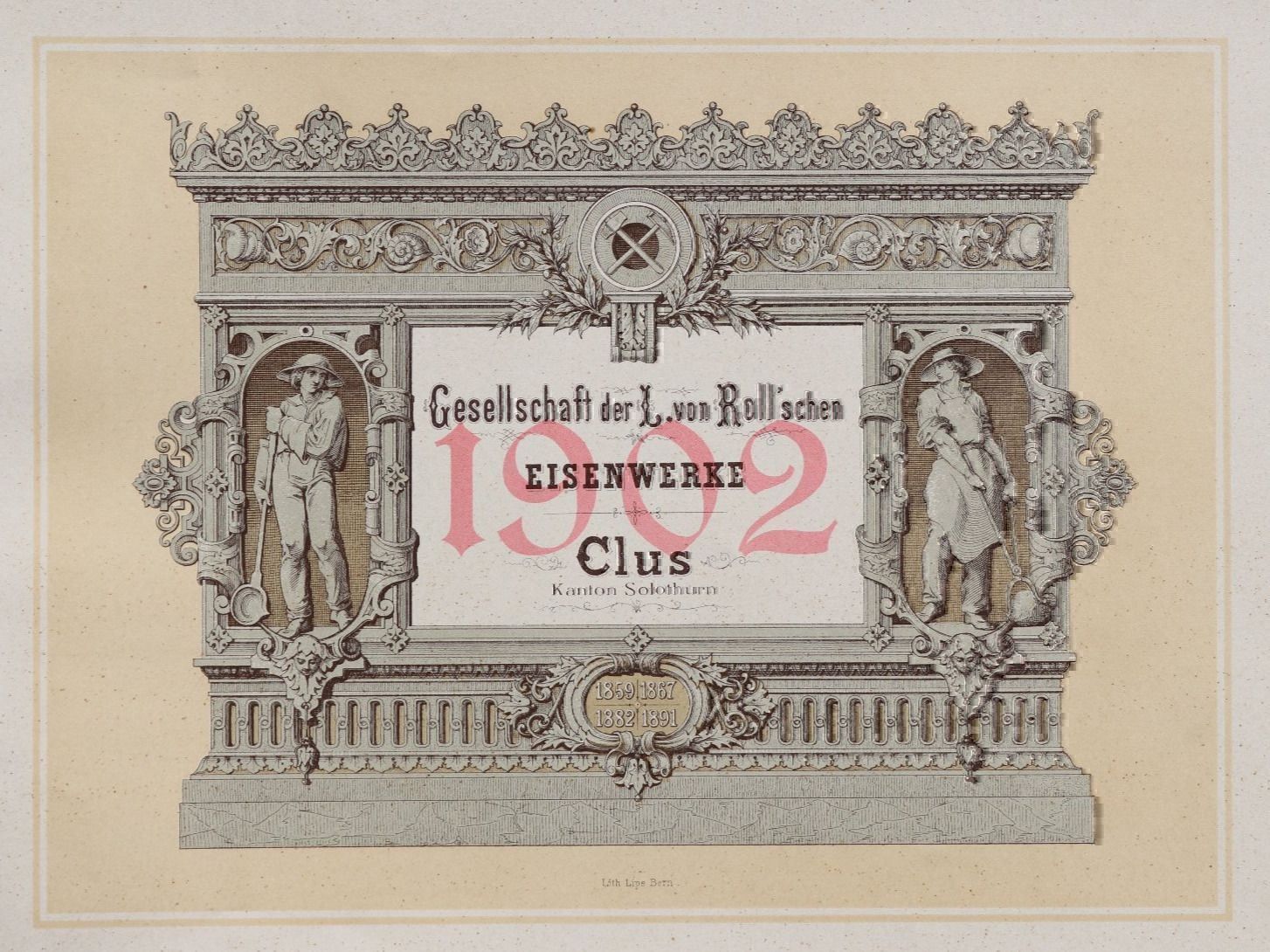 Bücher: ORNAMENT-GESELLSCHAFT VON ROLL,CLUS,1902 – Gebraucht aus Guensberg von Herzaktion 1