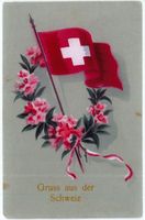 L 153 GRUSS AUS DER SCHWEIZ SCHWEIZER FAHNE 1923