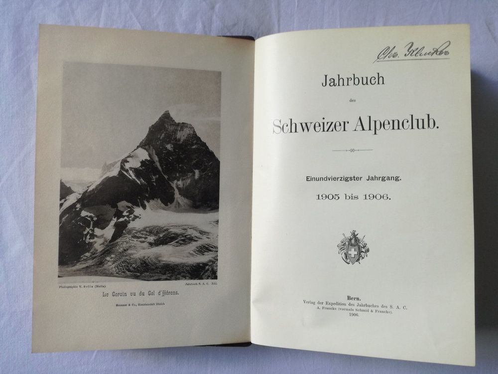 Jahrbuch Des Schweizer Alpenclub 1905 - 06 | Kaufen Auf Ricardo