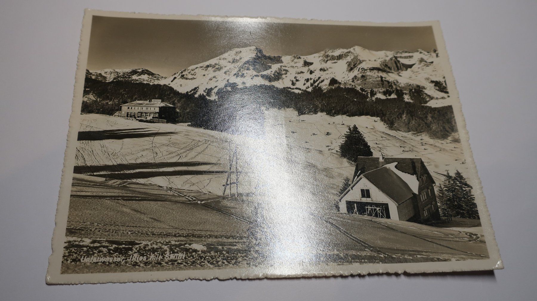 Cartoline postali: Unterwasser Iltios mit skilift – Usato da Cormoret venduto da Pascalll2001 1