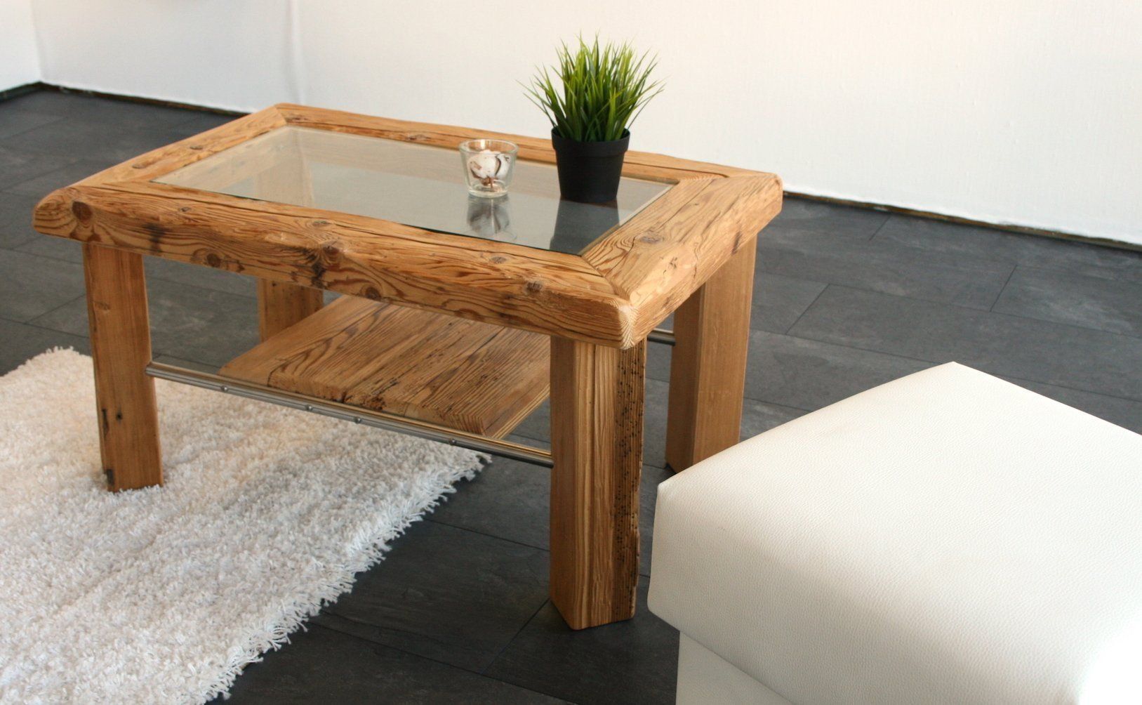 Tische: Couchtisch Glas & Holz - Wooden Coffee Table – Gebraucht aus Zürich von Miki_Schreiner 5