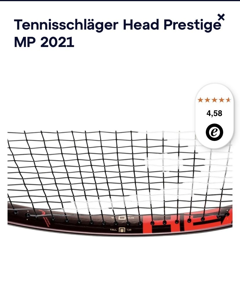 Head Racchette: Tennisschläger HEAD Prestige MP – Usato da Luzern venduto da breil5 4