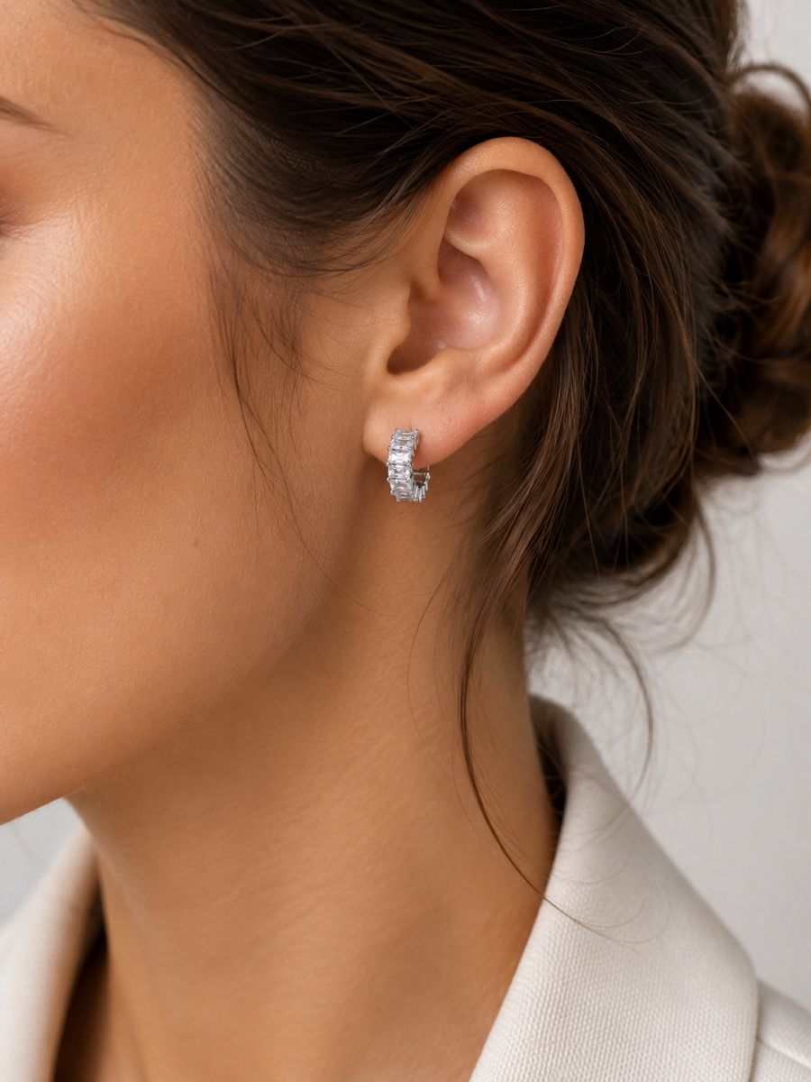 Orecchini pendenti & Orecchini a lobo: Sterlingsilber Ohrringe mit Zirkonia  – Nuovo e nell'imballaggio originale da Oberhasli venduto da Duabelle_official 1