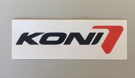Koni Sporfahrwerk Fahrwerk Aufkleber Sticker weiss 20cm