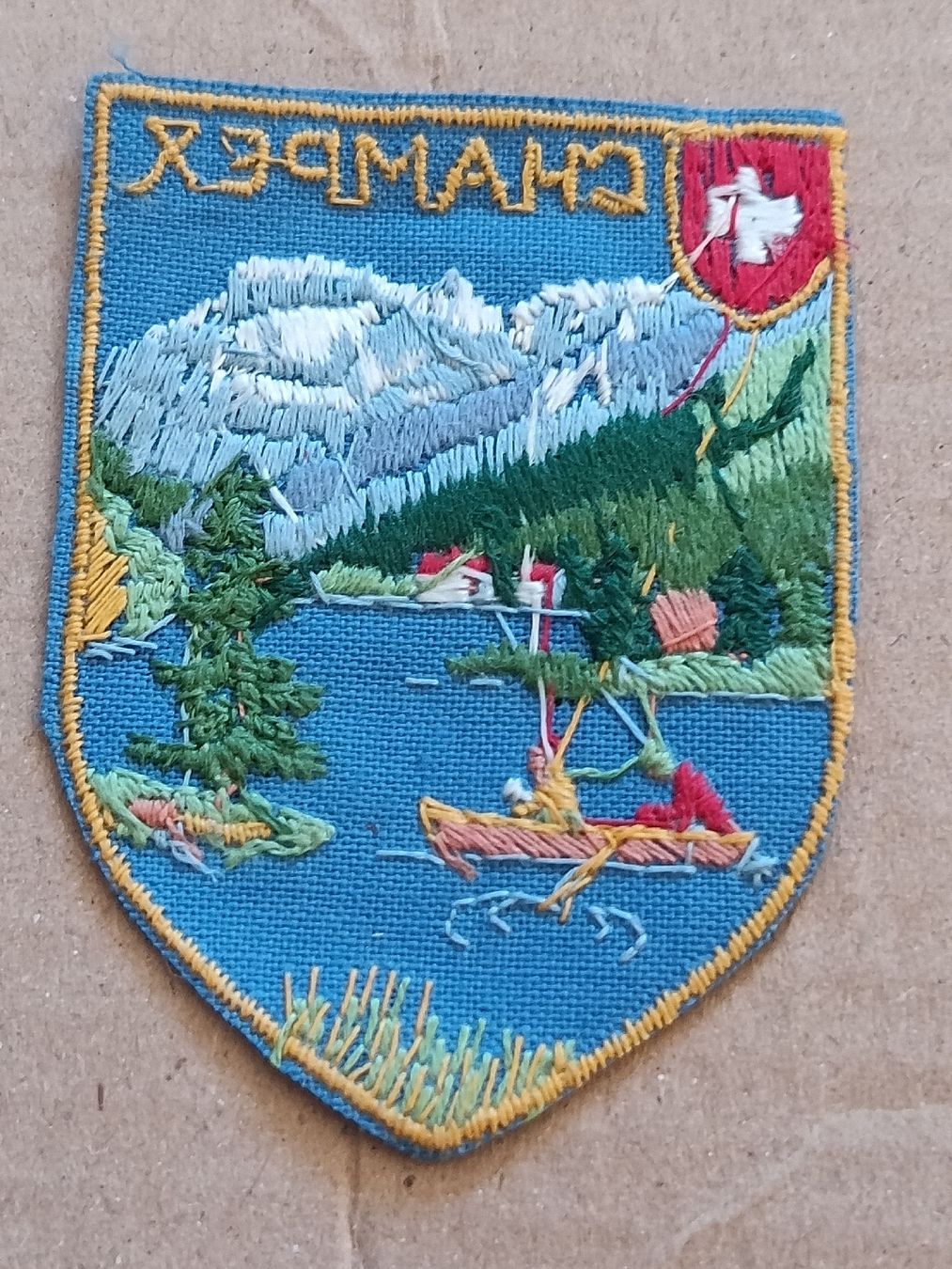 Insignes: Ecusson souvenir Champex Valais Suisse  – D'occasion à Bex par Canouille 2