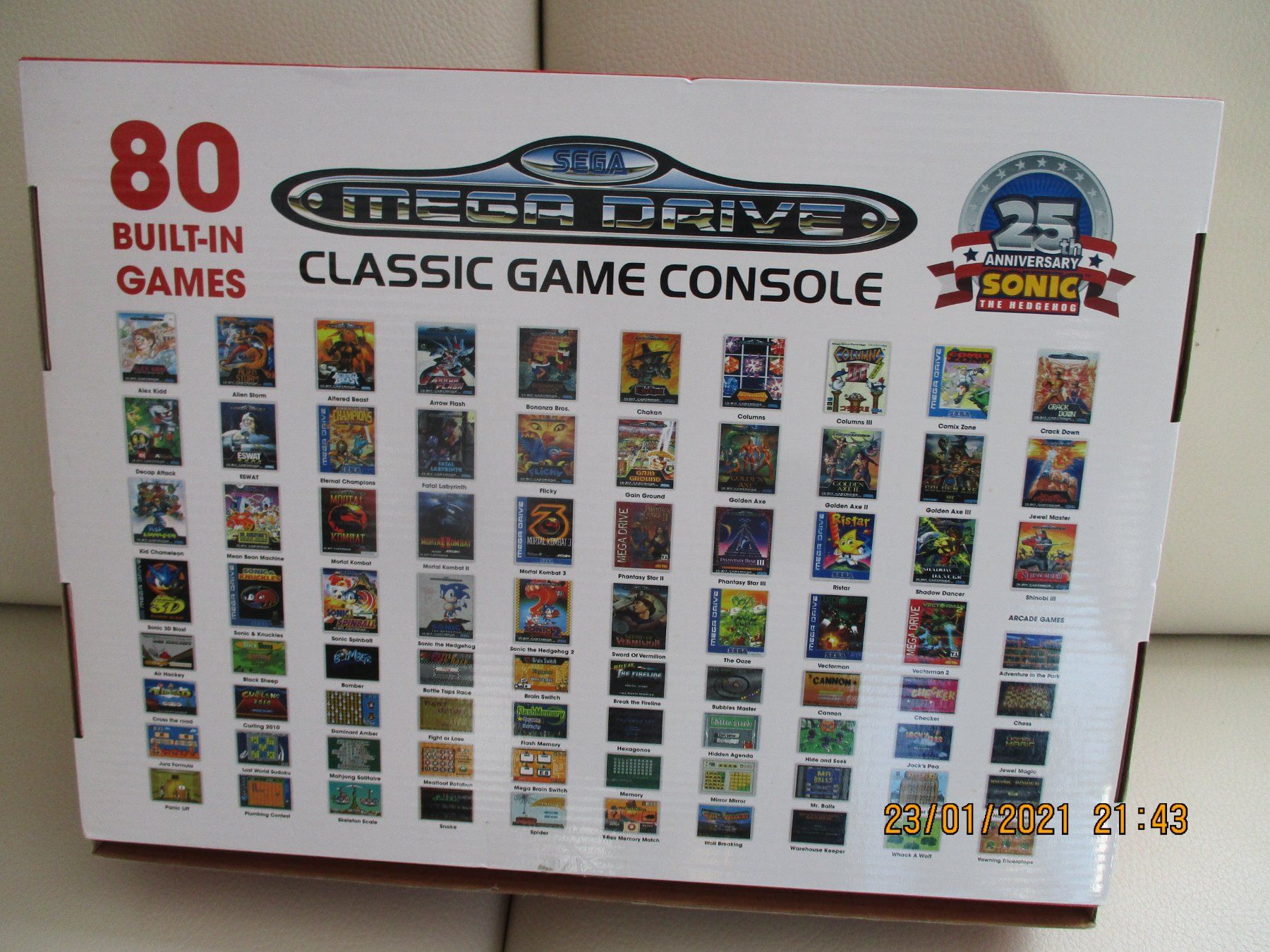 Sega Console: Sega Mega Drive Classic Game Console  25th Anniversary Sonic – Nuovo (secondo la descrizione) da Liestal venduto da Disc-Point 1