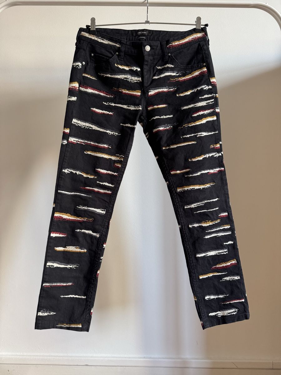 Isabel Marant Jeans: Isabel Marant Jeans, Black Patterned, Size 42 – Neu (gemäss Beschreibung) aus Versoix von Bazanchiklovalova 1