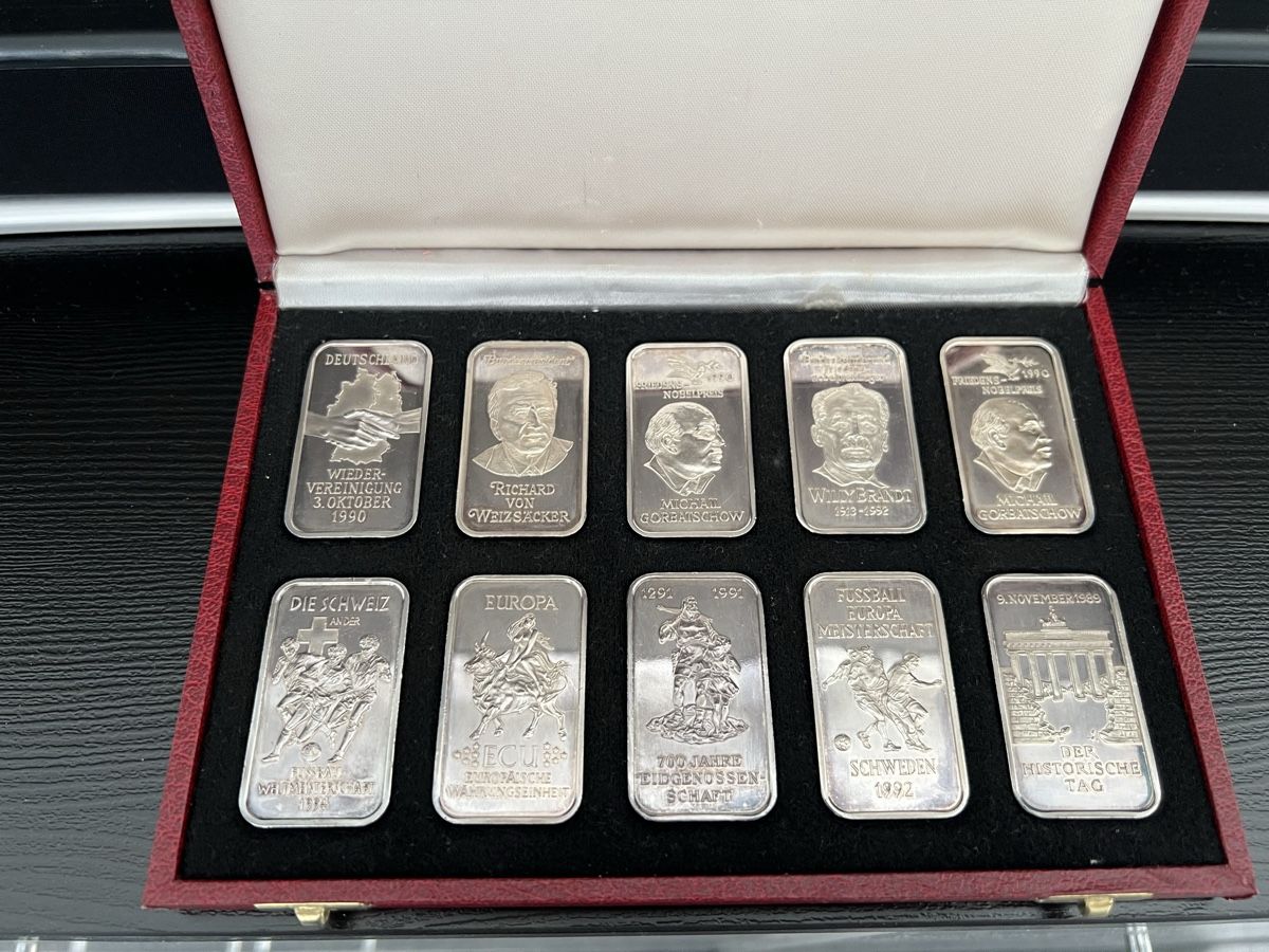 Edelmetalle: 10 x 1 Unze Silberbarren Argor Heraeus – Neu (gemäss Beschreibung) aus Bern von leu_9lkv