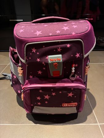 Schulranzen Step by Step lila Sterne guter Zustand