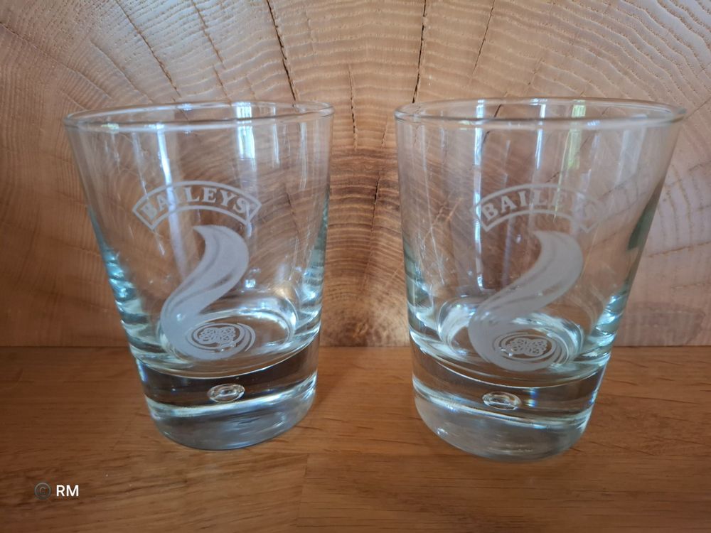 Wunderschne Baileys Glser Schwarz Ebenbild