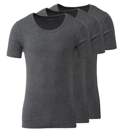 LIVERGY : lot 3x t-shirts taille M en gris foncé *NEUF*