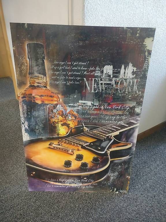 Poster & Bilder: Grosses Bild Gitarre Whiskey – Gebraucht aus Kehrsatz von BPortmannn 1
