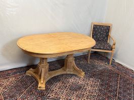 Biedermeier Tisch Barock Esstisch Pinie Massivholz Empire