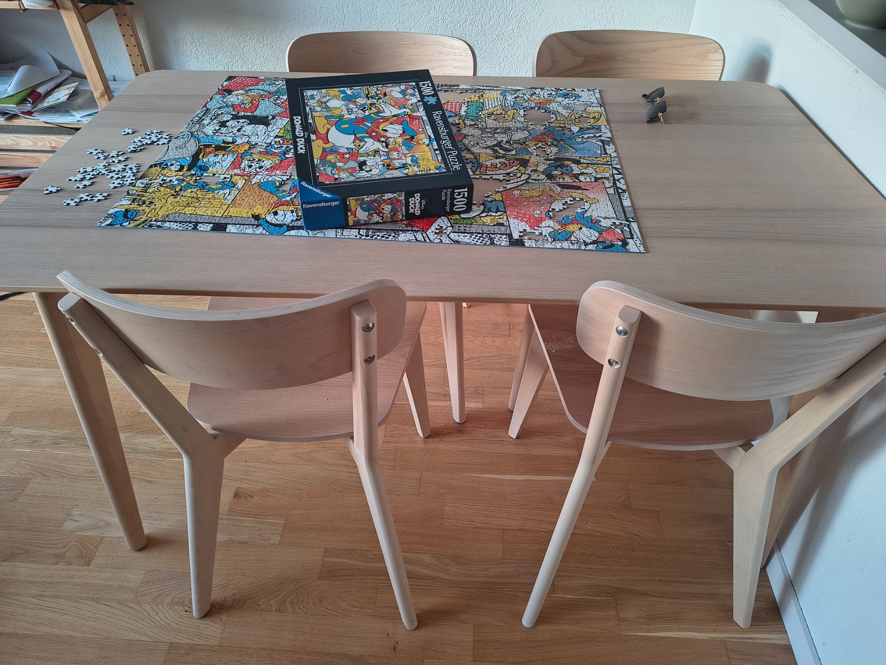 Ikea Set di tavolo e panche: IKEA LISABO Esstisch mit 4 Stühlen – Usato da Zürich venduto da eug_72cq