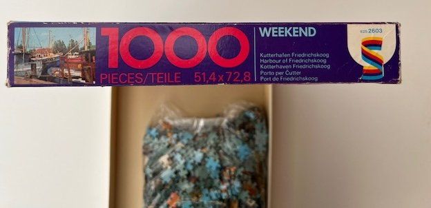 Puzzle: Schmidt-Puzzle WEEKEND KUTTERHAFEN FRIEDRICHSKOOG,  1000 T. – Usato da Spiez venduto da gwaagg- 1