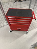 Werkstattwagen Einhell rot TC-TW 100 mit 5 Schubladen, Top Z