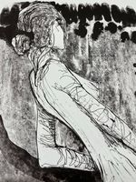 ROBRT BURKHARD LITHOGRAPHIE SIGNIERT NUMMERIERT