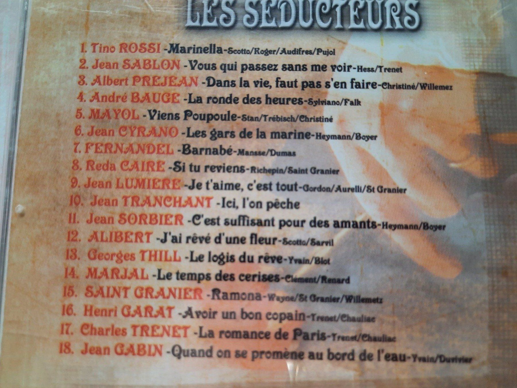 CDs: CD Les Séducteurs - Compilation les inoubliables  – D'occasion à Pully par bro_n52j 2