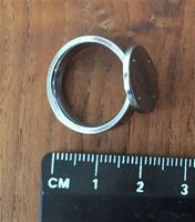 Bague à garnir - Acier / Ring mit Plattform Stahl