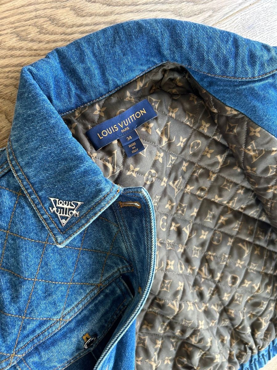 Louis Vuitton Jacken: Louis Vuitton - Monogram denim quilted jacket – Gebraucht aus Niederhasli von Lady_k