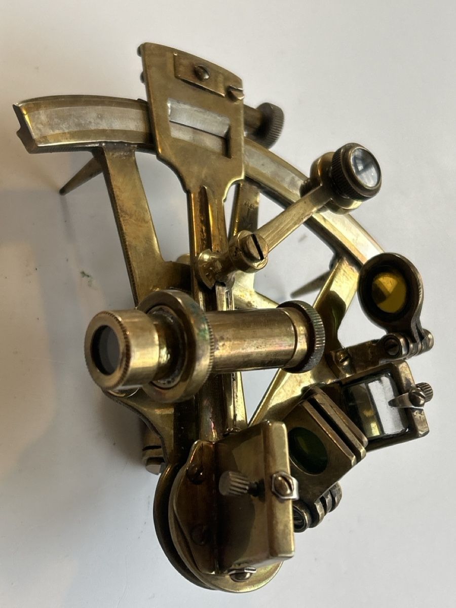 Misurare: Sextant aus Messing mit Lederetui (2I2) – Usato da Neuenhof venduto da 123-Allerlei 5