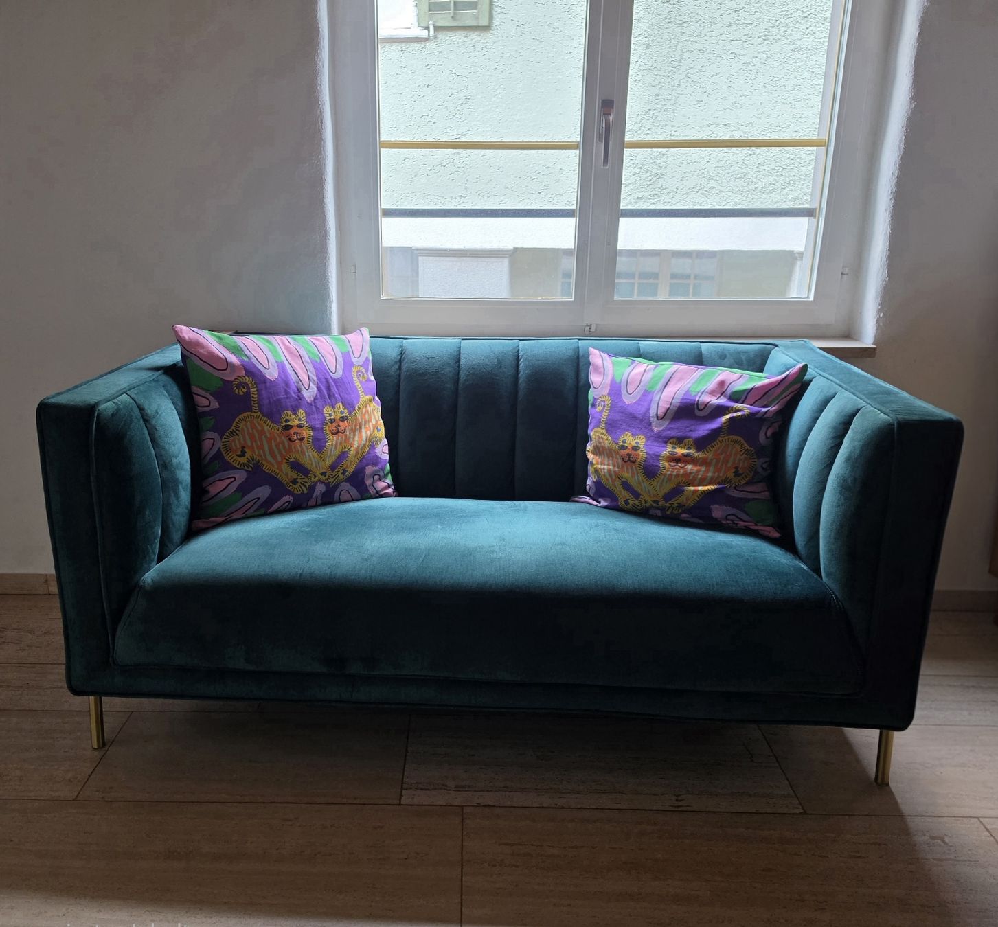 Sofas: Sofa Samtgrün – D'occasion à Thal par LucaAndrea18