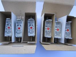 NH00 Sicherungen 80Amp. 2x3Stk.