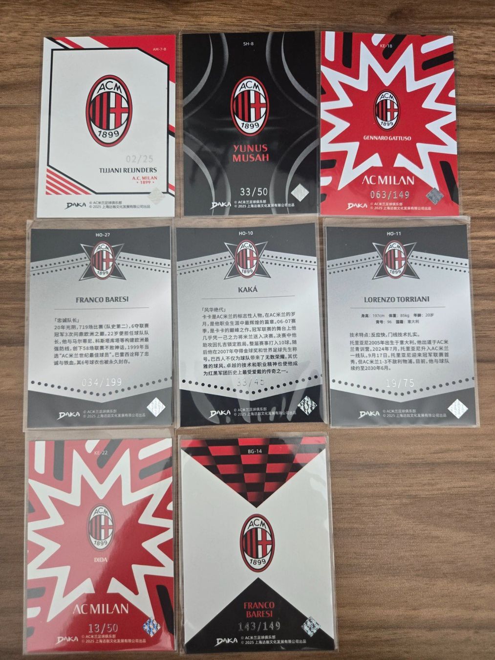 Sammelbilder & Trading cards: Daka Milan carte numerate – Gebraucht aus Pregassona von med_fk22 1