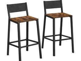 Barhocker 2er Set für Küche Wohnzimmer Industrie FELICIA