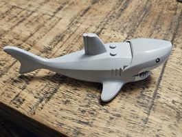 lego figurine animal Light Bluish Gray Shark 62605pb03c01