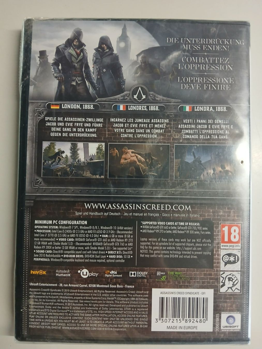 Giochi: Assassin's Creed Syndicate PC NEU – Nuovo e nell'imballaggio originale da Einsiedeln venduto da Trader998 1