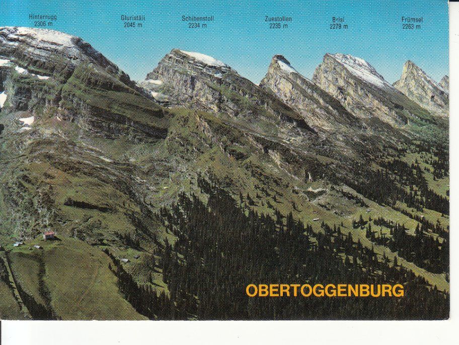 Cartoline postali: Churfirsten Stöfeli ca. 1980 – Usato da Bürglen TG venduto da StampGraf