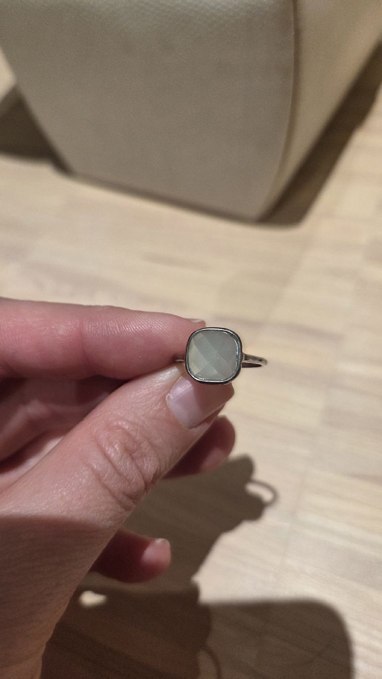 Anelli: Silberring mit Türkis Zirkonia Gr. 52 – Usato da Berikon venduto da alko93