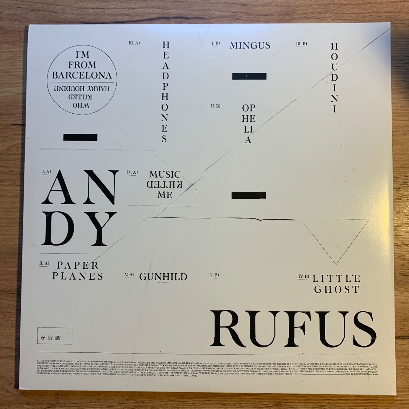 Dischi in vinile: RUFUS WAINWRIGHT - RUFUS...OG SWE 2008...VG+/VG++ – Usato da Gals venduto da Diskopatshop 1
