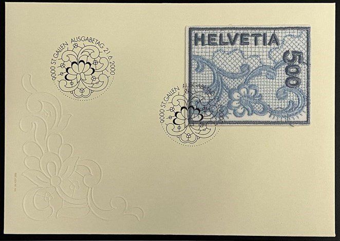 Tutti i francobolli: Stickereimarke 2000 auf offiziellem FDC – Nuovo (secondo la descrizione) da Sirnach venduto da Thomsi