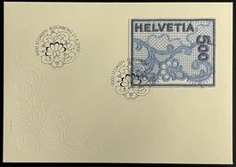 Stickereimarke 2000 auf offiziellem FDC