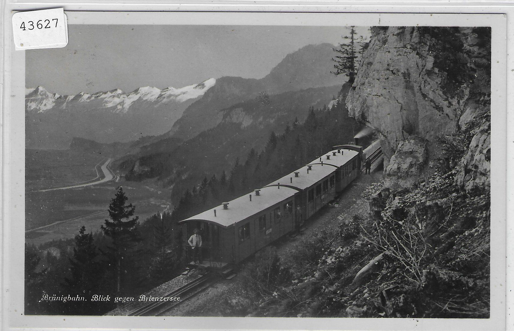 Cartoline postali: Brünigbahn - Blick gegen Brienzersee – Usato da Ettingen venduto da Kartenplanet